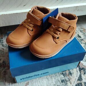 Stride Rite Quinn Honey Tan Leather Uppers SZ 7M Toddler